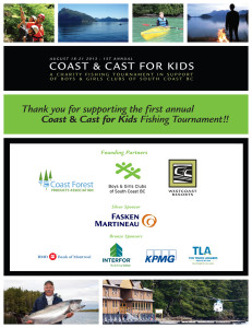 2013 Coast and Cast for Kids TY